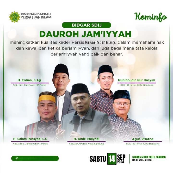 Dauroh Jamiyyah SDIJ PD PERSIS Kabupaten Bogor